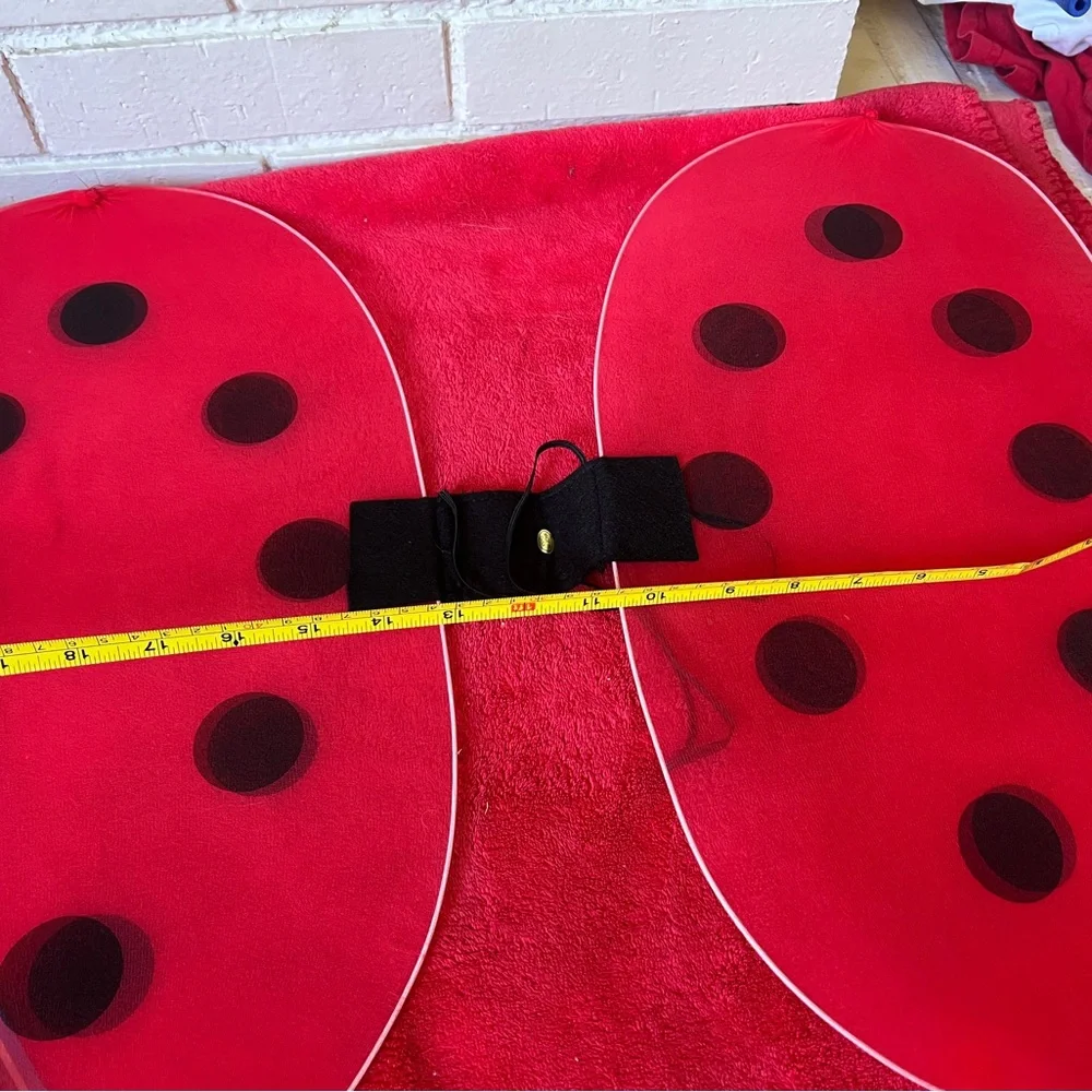 Vintage Red Ladybug Costume Wings